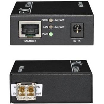 10/100/1000BASE-T to 1000BASE-X(1550nmTx/1310nmRx SMF LCコネクタ 15Km)1芯型メディアコンバータ FXC