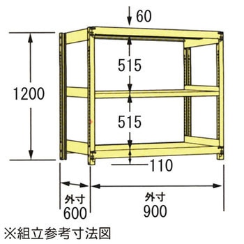 中軽量ラック200kg 瀬戸内スチール(原田鋼業)