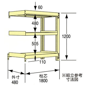 中量ラック(中量5Mタイプ) 瀬戸内スチール(旧:原田鋼業)