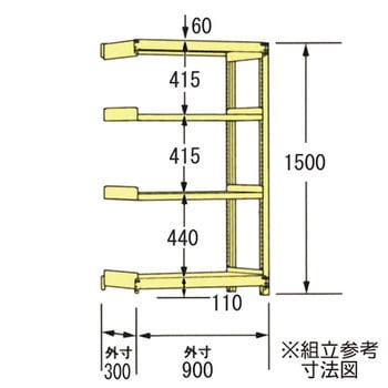 中軽量ラック200kg 瀬戸内スチール(原田鋼業)