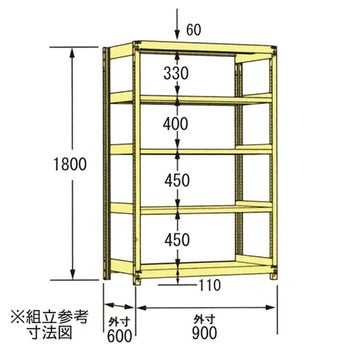 中軽量ラック200kg 瀬戸内スチール(原田鋼業)