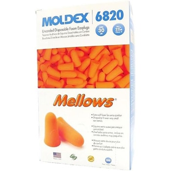 MOLDEX 使い捨て耳栓 6820 Mellows 200ペア(1小箱) Moldex(モルデックス)