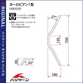 H009-009B ヨーロピアン1型 ハンドルSET 1セット ハリケーン 【通販