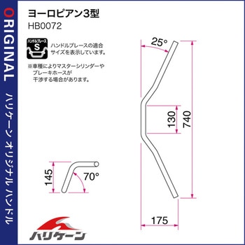 ヨーロピアン3型 ハンドルSET ハリケーン
