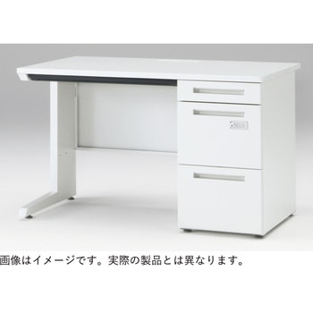 CZR TypeS 片袖デスク ロングレールタイプ ダイヤル錠 浅型センター引出しなし W1800×D800<配送時組立サービス付> イトーキ