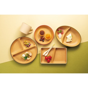 EARTHCOLOR 抗菌ラウンドプレート カノー