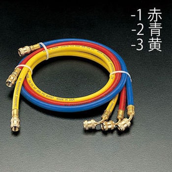 100Cm チャージングホース [赤] エスコ
