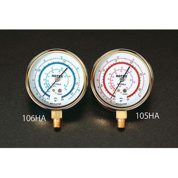 [R134a] 80mm 連成計 - エスコ