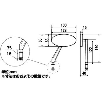アレンネスミラー(ショート) KITACO