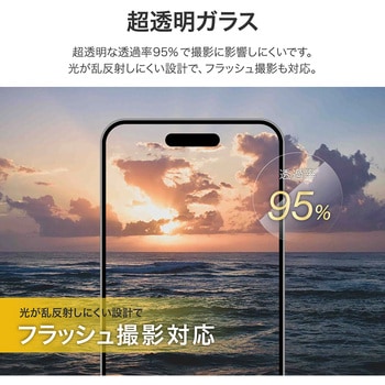 iPhone 16 Pro/iPhone 16 Pro Max レンズ保護ガラスフィルム 高透過 約95% LEPLUS NEXT