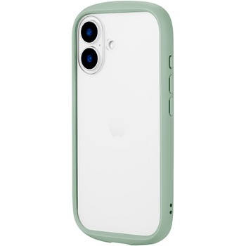 LN-IM24PLCGR iPhone 16 �ϏՌ��n�C�u���b�h�P�[�X �uCleary�v �X�g���b�v�z�[���t TPU LEPLUS NEXT 03421586