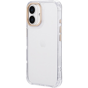 iPhone 16 カメラ保護ハイブリッドケース 「mycam」 シャンパンゴールド 耐衝撃 TPU LEPLUS NEXT
