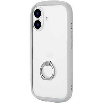 iPhone 16 リング付き耐衝撃ハイブリッドケース 「Cleary Ring」 ストラップホール付 TPU LEPLUS NEXT