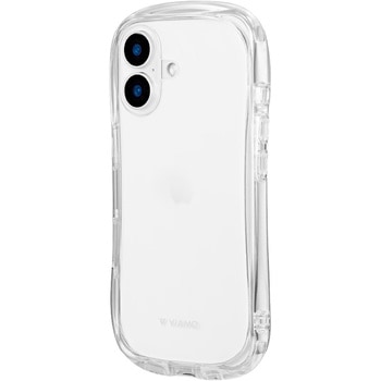 iPhone 16 耐傷・耐衝撃ハイブリッドケース 「ViAMO crystal」 ストラップホール付 TPU - LEPLUS NEXT