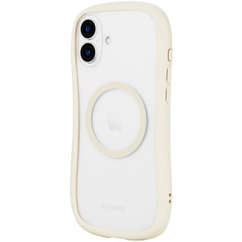 iPhone 16 Plus 高速充電対応・耐傷・耐衝撃ハイブリッドケース 「ViAMO charge」 ミルクホワイト ストラップホール付 TPU LEPLUS NEXT