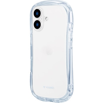iPhone 16 耐傷・耐衝撃ハイブリッドケース 「ViAMO crystal」 ストラップホール付 TPU - LEPLUS NEXT