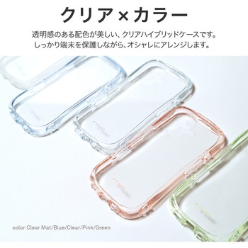 iPhone 16 耐傷・耐衝撃ハイブリッドケース 「ViAMO crystal」 ストラップホール付 TPU LEPLUS NEXT