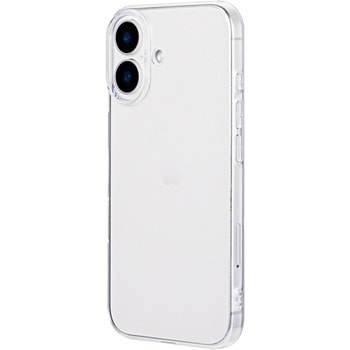 iPhone 16 ソフトケース 「UTILO Soft」 クリア ストラップホール付 TPU - LEPLUS NEXT