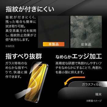 iPhone 16 Pro Max ガラスフィルム「GLASS PREMIUM FILM」全面保護 超透明 LEPLUS NEXT