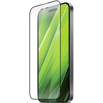 iPhone 16/iPhone 15 ガラスフィルム「GLASS PREMIUM FILM」全面保護 ソフトフレーム 反射防止 LEPLUS NEXT