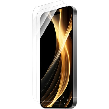 iPhone 16/iPhone 15 ガラスフィルム「GLASS PREMIUM FILM」2枚入り 超透明 LEPLUS NEXT