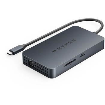 HyperDrive Next Dual 4K HDMI 10 Port USB-C ハブ For M1， M2， and M3 MacBooks HYPER