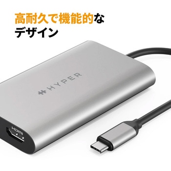 HyperDrive デュアル4K HDMIアダプタ for M1/M2/M3 MacBook HYPER