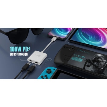 USB-C to Dual USB-C with Video or Power Delivery j5 create