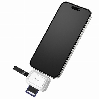 USB-C to SD/microSDcard reader for iPhone or anyUSB-C phones j5 create