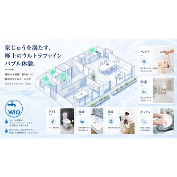 TFBS-BK シャワーヘッド専用 1個 WHOLE IN ONE 【通販モノタロウ】