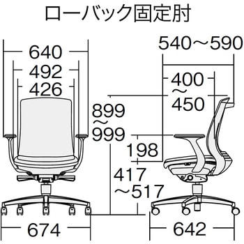 BeneS クッションタイプ 布張り バイカラーフレーム ローバック プラス(家具)