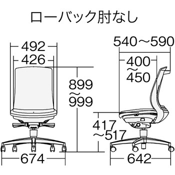 BeneS クッションタイプ 布張り バイカラーフレーム ローバック プラス(家具)