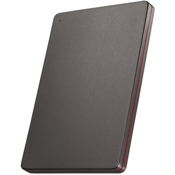 USB 5Gbps(USB 3.2 Gen1)USB-C&USB-A対応 ポータブルHDD「カクうす」Black×Red 1TB I ・O DATA(アイオーデータ)