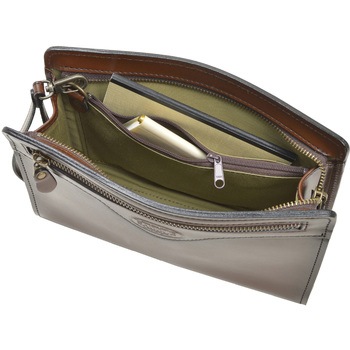 国産牛革三角セカンドポーチ 平野鞄