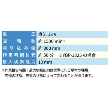 18V 充電式ヘッジトリマー 刈込幅約300mm 両刃タイプ YAMAZEN(山善)