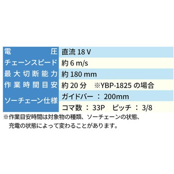 高枝切り電動チェーンソー 2WAY 充電式 最大切断約180mm YAMAZEN(山善)