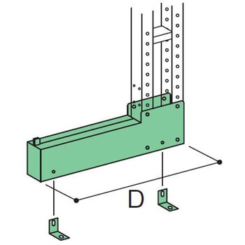 キャンチラック中量型 オプション支柱脚 - サカエ