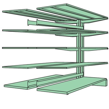 キャンチラック中量型(250kg/段/連結) サカエ