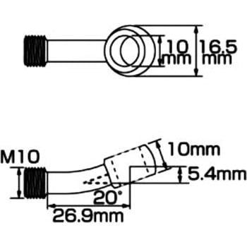 773-0000080 バンジョーアダプター(SUS) KITACO 03445593