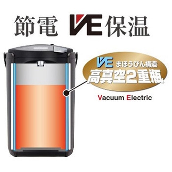 蒸気レスVE電気まほうびん<とく子さん> タイガー魔法瓶