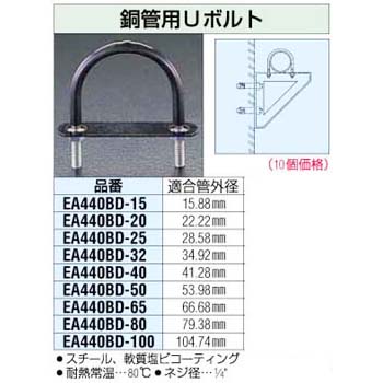 EA440BD-80 15m カラースチールチェーン 1セット(10個) エスコ 【通販 ...