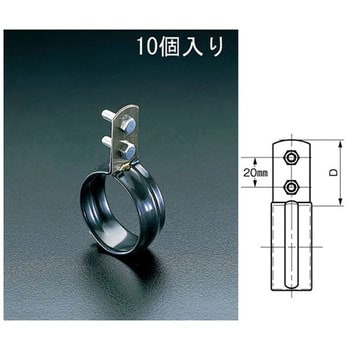 EA440CA-13 銅管用堅バンド エスコ ステンレス 呼び径3/8 - 【通販