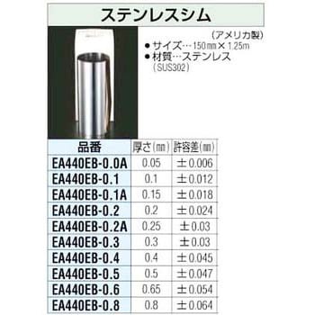 0.50x150mm/1.25m シム ステンレス製 エスコ ESCO EA440EB-0.5-