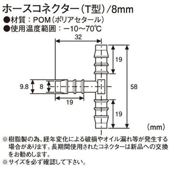 ホースコネクターT型 KITACO