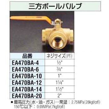 問屋 エスコ(esco) Rc2´´ボールバルブ(ダクタイル鋳鉄製) EA470AS-20