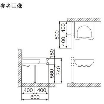 洗面器・手洗器手摺 MBシリーズ ミヤコ