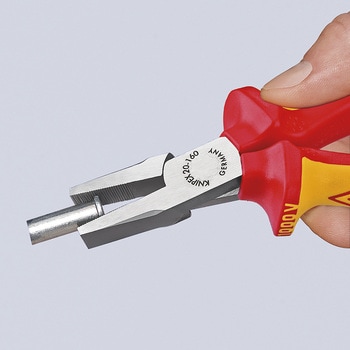 160mm 絶縁 フラットノーズプライヤー エスコ