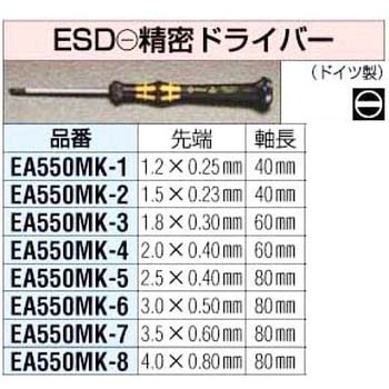 1.8x60mm ESD[-] 精密ドライバー エスコ