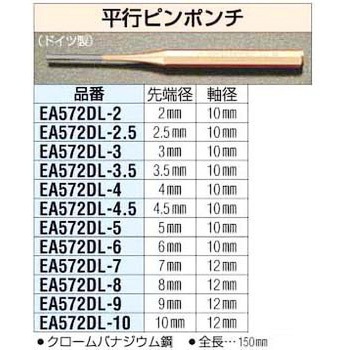 4.0mm 平行ポンチ エスコ