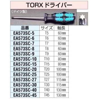 EA573SC-6 Tx6 [ヘックスローブ]ドライバー エスコ 単品 樹脂 先端